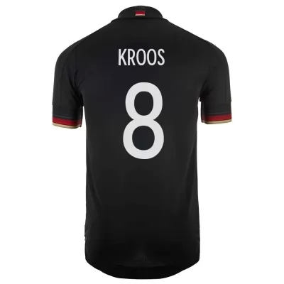 Ženy Nemecké národné futbalové mužstvo Toni Kroos #8 Vonkajší čierna Dresy 2021 Košele Dres