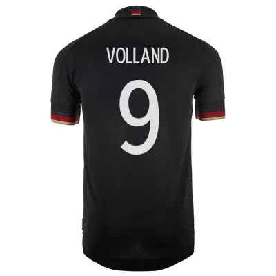 Muži Nemecké národné futbalové mužstvo Kevin Volland #9 Vonkajší čierna Dresy 2021 Košele Dres