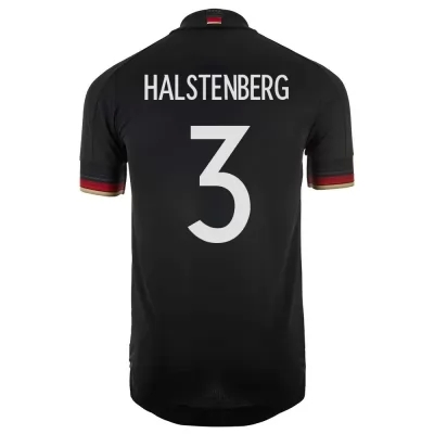 Ženy Nemecké národné futbalové mužstvo Marcel Halstenberg #3 Vonkajší čierna Dresy 2021 Košele Dres