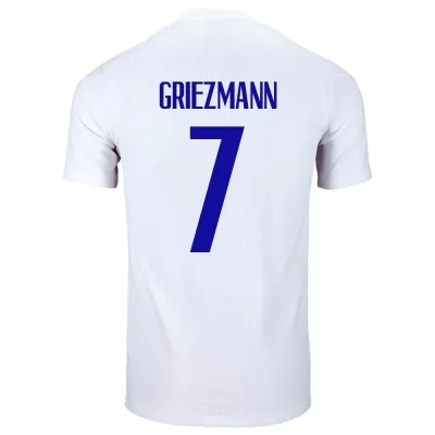 Deti Francúzske národné futbalové mužstvo Antoine Griezmann #7 Vonkajší Biely Dresy 2021 Košele Dres