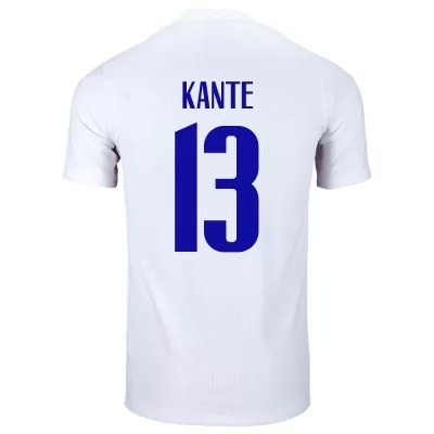 Ženy Francúzske národné futbalové mužstvo N'Golo Kante #13 Vonkajší Biely Dresy 2021 Košele Dres