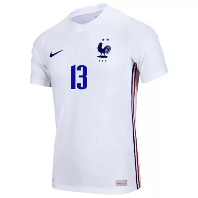 Muži Francúzske Národné Futbalové Mužstvo N'golo Kante #13 Vonkajší Biely Dresy 2021 Košele Dres