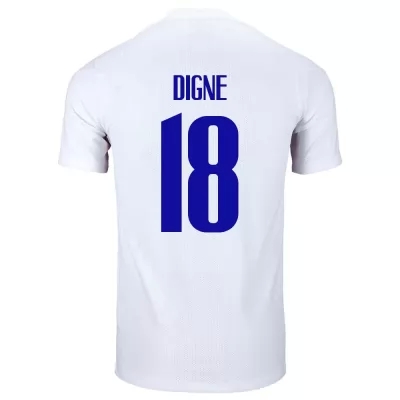 Ženy Francúzske národné futbalové mužstvo Lucas Digne #18 Vonkajší Biely Dresy 2021 Košele Dres