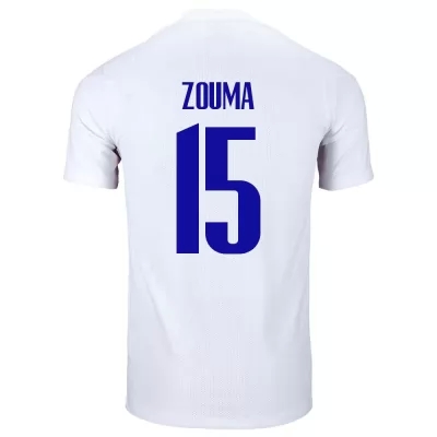 Ženy Francúzske národné futbalové mužstvo Kurt Zouma #15 Vonkajší Biely Dresy 2021 Košele Dres
