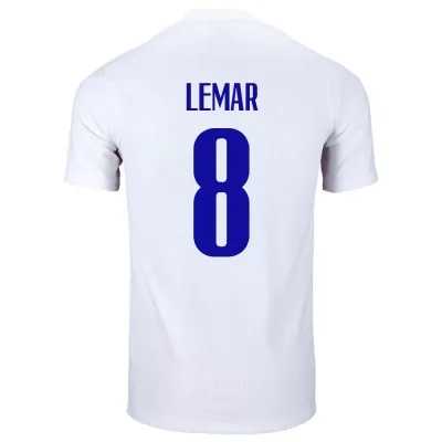 Deti Francúzske národné futbalové mužstvo Thomas Lemar #8 Vonkajší Biely Dresy 2021 Košele Dres