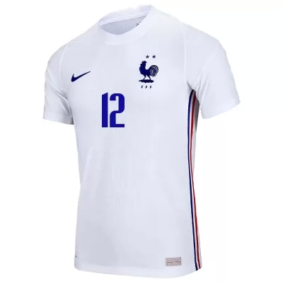 Deti Francúzske Národné Futbalové Mužstvo Corentin Tolisso #12 Vonkajší Biely Dresy 2021 Košele Dres