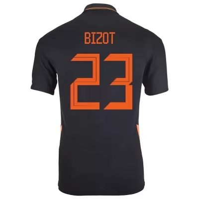 Deti Holandské národné futbalové mužstvo Marco Bizot #23 Vonkajší čierna Dresy 2021 Košele Dres