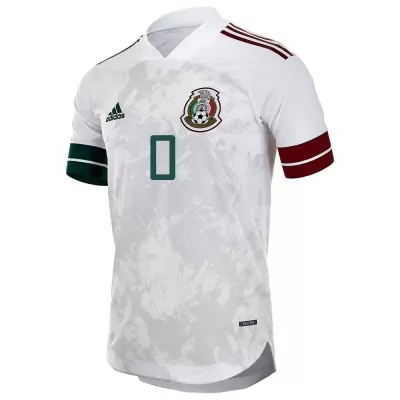 Muži Mexické Národné Futbalové Mužstvo Rodolfo Pizarro #0 Vonkajší Biely čierny Dresy 2021 Košele Dres