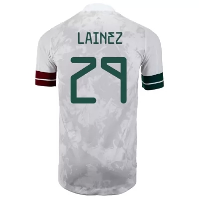 Deti Mexické národné futbalové mužstvo Diego Lainez #29 Vonkajší Biely čierny Dresy 2021 Košele Dres