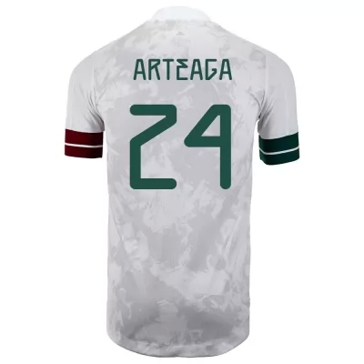 Muži Mexické národné futbalové mužstvo Gerardo Arteaga #24 Vonkajší Biely čierny Dresy 2021 Košele Dres