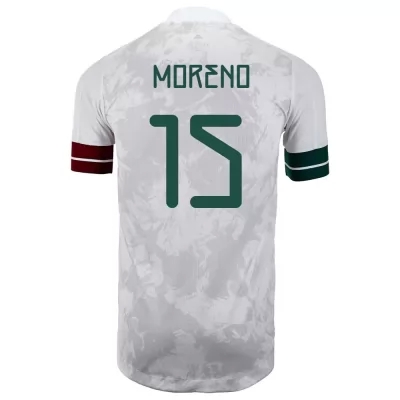 Muži Mexické národné futbalové mužstvo Hector Moreno #15 Vonkajší Biely čierny Dresy 2021 Košele Dres