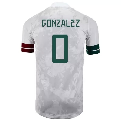 Muži Mexické národné futbalové mužstvo Hugo Gonzalez #0 Vonkajší Biely čierny Dresy 2021 Košele Dres