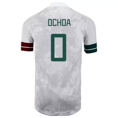 Muži Mexické národné futbalové mužstvo Guillermo Ochoa #0 Vonkajší Biely čierny Dresy 2021 Košele Dres
