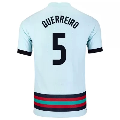 Muži Portugalské národné futbalové mužstvo Raphaël Guerreiro #5 Vonkajší Svetlo modrá Dresy 2021 Košele Dres