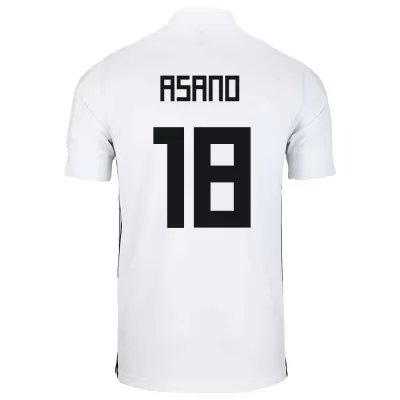 Deti Japonské Národné Futbalové Mužstvo Takuma Asano #18 Vonkajší Biely Dresy 2021 Košele Dres