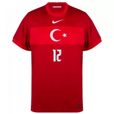 Deti Turecké Národné Futbalové Mužstvo Altay Bayindir #12 Vonkajší Červená Dresy 2021 Košele Dres