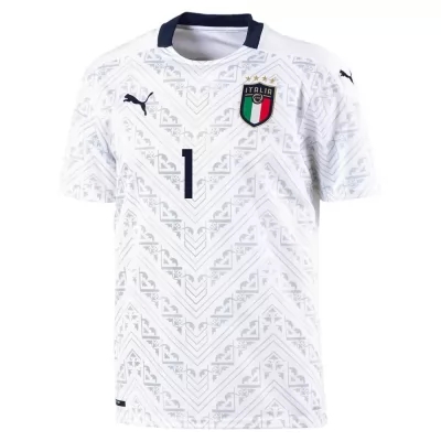 Ženy Talianske Národné Futbalové Mužstvo Salvatore Sirigu #1 Vonkajší Biely Dresy 2021 Košele Dres
