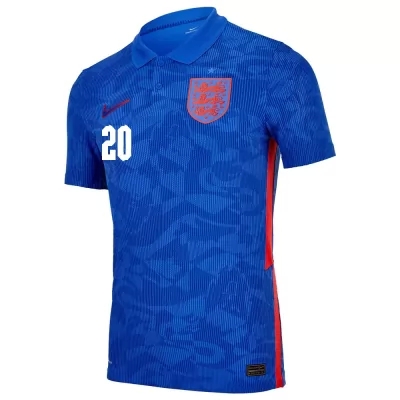 Muži Anglické Národné Futbalové Mužstvo Phil Foden #20 Vonkajší Modrá Dresy 2021 Košele Dres