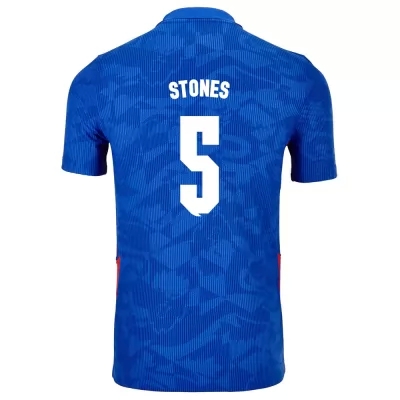Muži Anglické národné futbalové mužstvo John Stones #5 Vonkajší Modrá Dresy 2021 Košele Dres