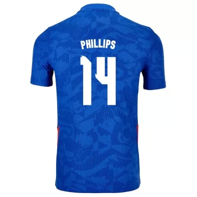 Ženy Anglické národné futbalové mužstvo Kalvin Phillips #14 Vonkajší Modrá Dresy 2021 Košele Dres