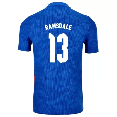 Muži Anglické národné futbalové mužstvo Aaron Ramsdale #13 Vonkajší Modrá Dresy 2021 Košele Dres