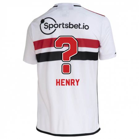 Kandiny Deti Thierry Henry #0 Biely Dresy Hazai Csapatmez 2023/24 Triĭká