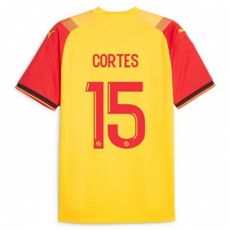 Kandiny Deti Óscar Cortés #15 Žltá Dresy Hazai Csapatmez 2023/24 Triĭká