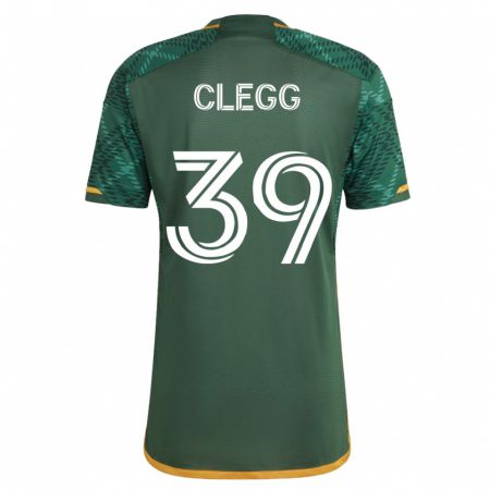 Kandiny Deti Tyler Clegg #39 Zelená Dresy Hazai Csapatmez 2023/24 Triĭká