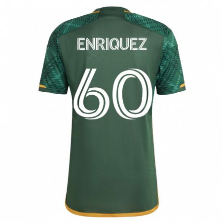 Kandiny Deti Victor Enriquez #60 Zelená Dresy Hazai Csapatmez 2023/24 Triĭká