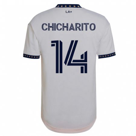 Kandiny Deti Chicharito #14 Biely Dresy Hazai Csapatmez 2023/24 Triĭká