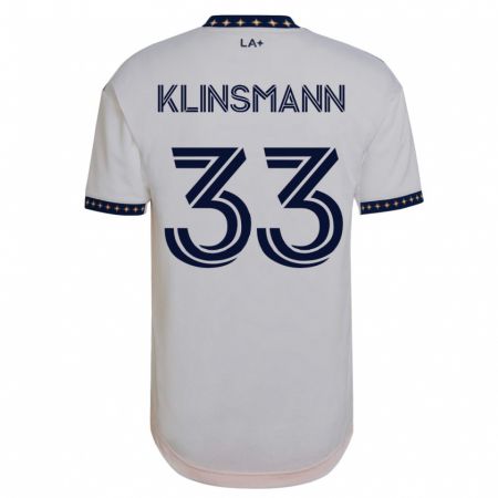Kandiny Deti Jonathan Klinsmann #33 Biely Dresy Hazai Csapatmez 2023/24 Triĭká