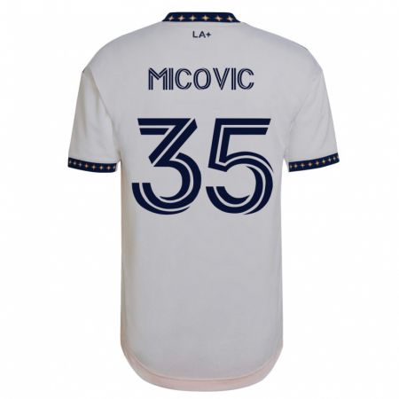 Kandiny Deti Novak Micovic #35 Biely Dresy Hazai Csapatmez 2023/24 Triĭká