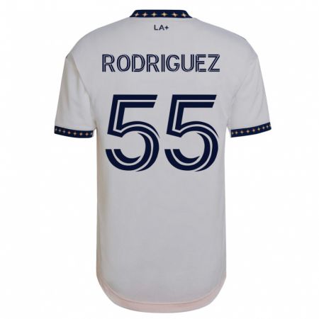 Kandiny Deti Diego Rodriguez #55 Biely Dresy Hazai Csapatmez 2023/24 Triĭká