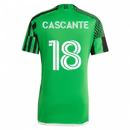 Kandiny Deti Julio Cascante #18 Zelená Čierna Dresy Hazai Csapatmez 2023/24 Triĭká