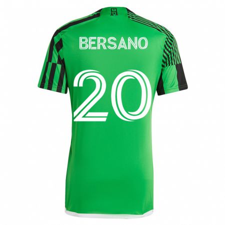 Kandiny Deti Matt Bersano #20 Zelená Čierna Dresy Hazai Csapatmez 2023/24 Triĭká