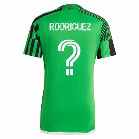 Kandiny Deti David Rodríguez #0 Zelená Čierna Dresy Hazai Csapatmez 2023/24 Triĭká