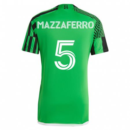 Kandiny Deti Salvatore Mazzaferro #5 Zelená Čierna Dresy Hazai Csapatmez 2023/24 Triĭká