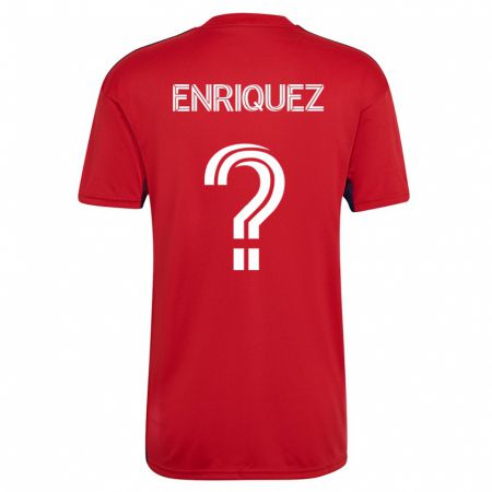 Kandiny Deti Fabian Enriquez #0 Červená Dresy Hazai Csapatmez 2023/24 Triĭká