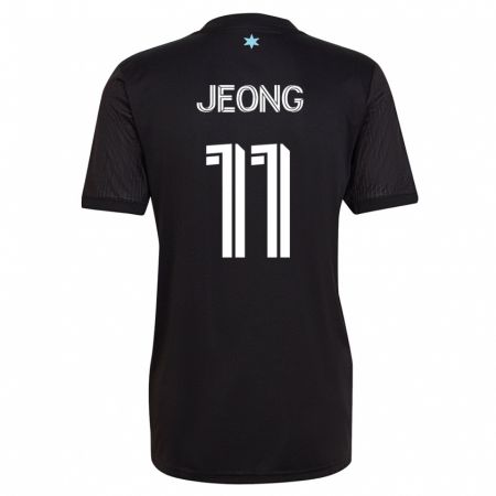 Kandiny Deti Sang-Bin Jeong #11 Čierna Dresy Hazai Csapatmez 2023/24 Triĭká