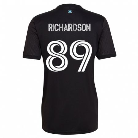 Kandiny Deti Nick Richardson #89 Čierna Dresy Hazai Csapatmez 2023/24 Triĭká