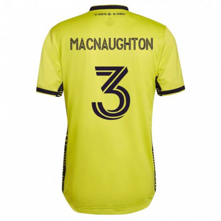 Kandiny Deti Lukas Macnaughton #3 Žltá Dresy Hazai Csapatmez 2023/24 Triĭká