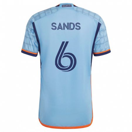 Kandiny Deti James Sands #6 Modrá Dresy Hazai Csapatmez 2023/24 Triĭká