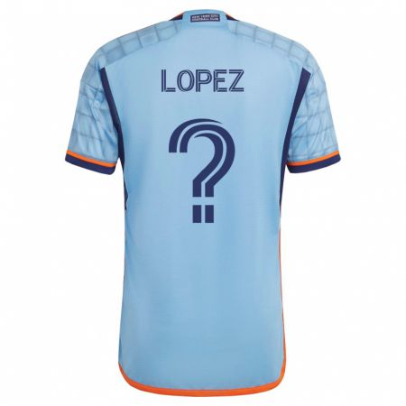 Kandiny Deti Jeffery López #0 Modrá Dresy Hazai Csapatmez 2023/24 Triĭká