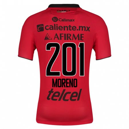 Kandiny Deti Jesús Moreno #201 Červená Dresy Hazai Csapatmez 2023/24 Triĭká