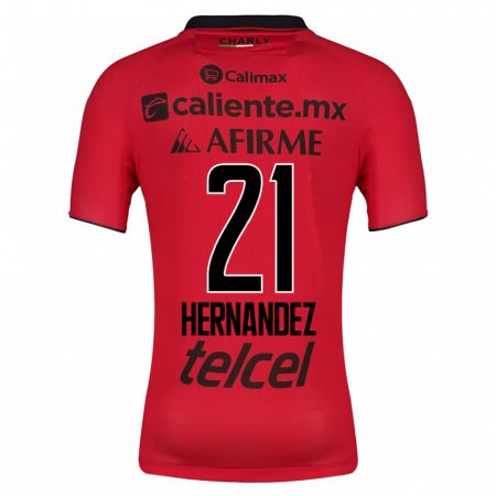 Kandiny Deti Inglis Hernández #21 Červená Dresy Hazai Csapatmez 2023/24 Triĭká