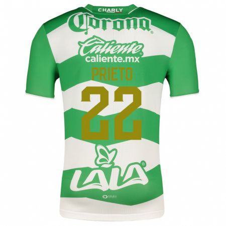Kandiny Deti Ronaldo Prieto #22 Zelená Dresy Hazai Csapatmez 2023/24 Triĭká