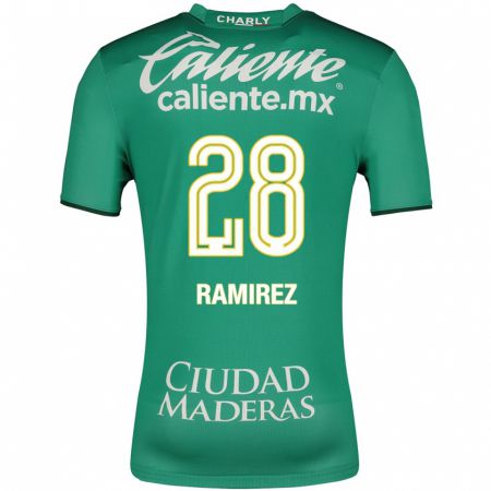 Kandiny Deti David Ramírez #28 Zelená Dresy Hazai Csapatmez 2023/24 Triĭká