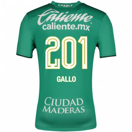 Kandiny Deti Andrés Gallo #201 Zelená Dresy Hazai Csapatmez 2023/24 Triĭká