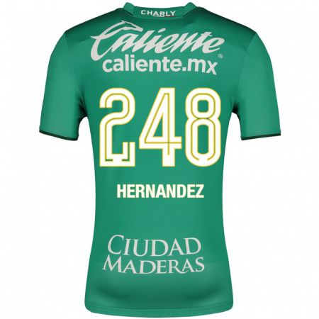 Kandiny Deti Fernando Hernández #248 Zelená Dresy Hazai Csapatmez 2023/24 Triĭká