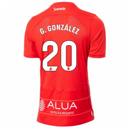 Kandiny Deti Giovanni González #20 Červená Dresy Hazai Csapatmez 2023/24 Triĭká